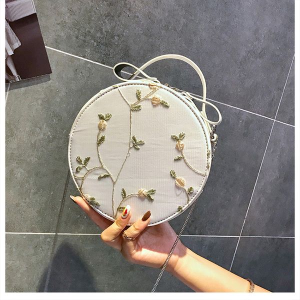 

shoulder bag for women 2018 summer new female 2018 lace small round women's messenger bags korean fashion chain lady simple