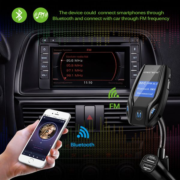 

mp3 play 3.1a 3-usb car charger support tf card and u-disk aux in dc 12/24v