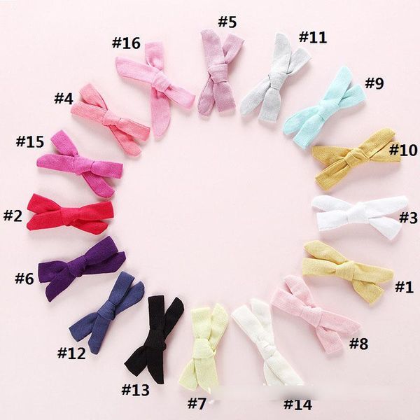 

Kid cotton linen bow hairpin girl candy color bow tie barrette children birthday party hair acce orie girl prince hair clip a9647