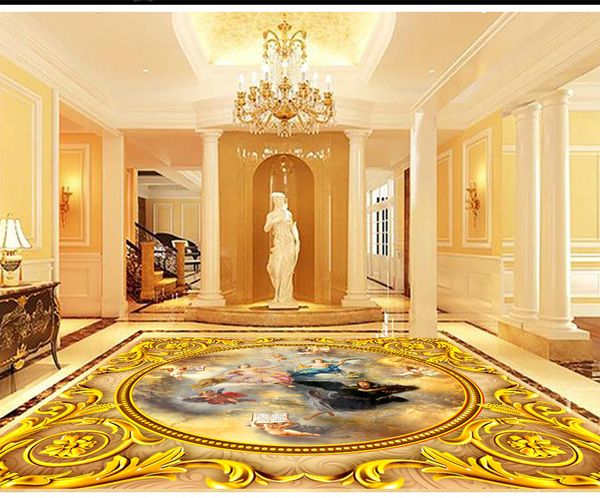 

custom retail european fairy greek mythological zenith mmural fairy with little angels playing the gospel mural of love in heaven