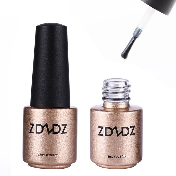 

soak off no wiping coat uv gel nail polish long lasting no sticky layer non-cleansing oat shinny effect new, Red;pink