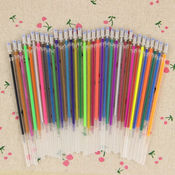 

36pcs/set flash gel pen refill color full shinning refill for the child's drawing office stationery 36 colors