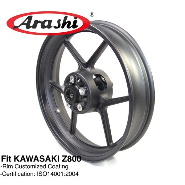 

arashi front wheel rim for kawasaki z800 2013 2014 2015 z 800 motorcycle accessories cnc aluminum er-6n ninja zx-10r z750 z1000sx