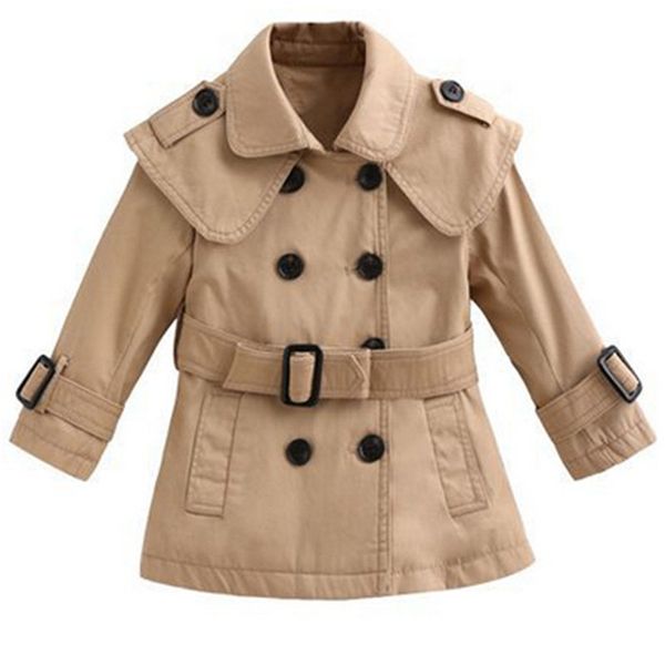 

fashion autumn baby girl trench coat children clothing girls jacket kids clothe outerwear casual long sleeve infantil coats, Camo