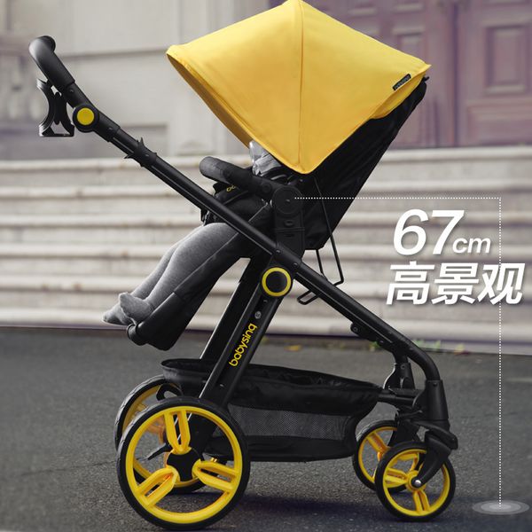 

high view baby car four wheels baby stroller absorbers light stroller