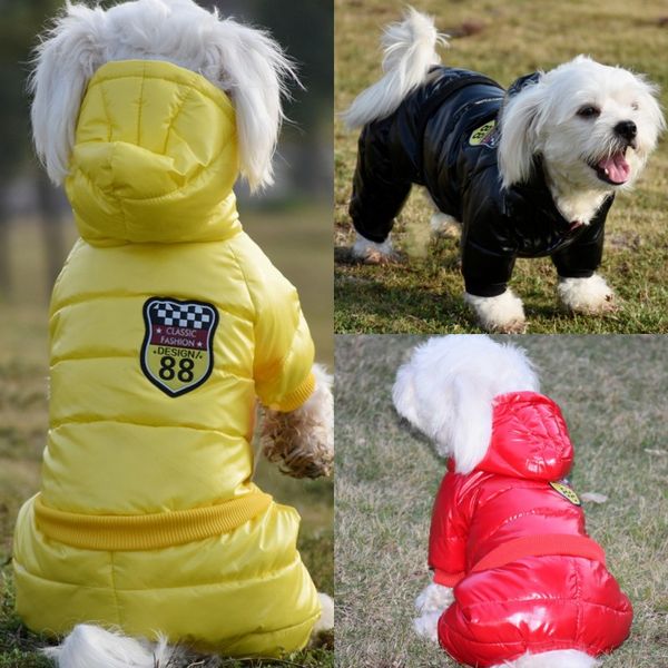 

новый дизайн водонепроницаемая ткань собаки пальто зимы крупноразмерных pet одежда для собак утолщение собак пуховик одежда для собак pet ко