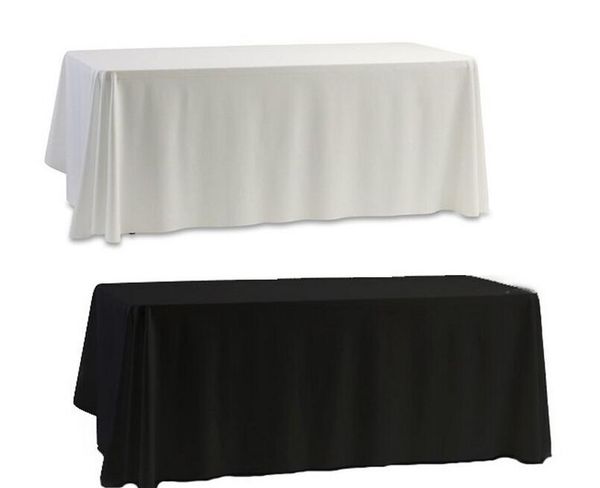 

wholesale white black table cloth table cover for banquet wedding party decor 145x145cm