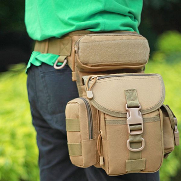 

7 colors 12*11*10cm waterproof 800d oxford camouflage outdoor sport tools leg waist bag drop shipping welcome