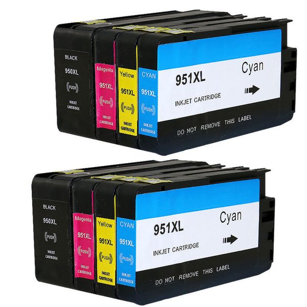 Cartuccia d'inchiostro 950XL 951XL per HP OfficeJet Pro 8100 8600 8610 8615 con chip 2 SET