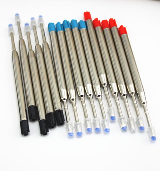 

10 pcs /lot, ( black )ballpoint pen refill for ,new design pen rods / wholesale price metal gel refill, Black;red