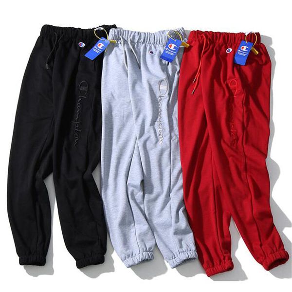 

pants men causal pants autumn brand designer high street sports pants mens trousers fashion jogging trousers 17 styles available size -2xl, Black