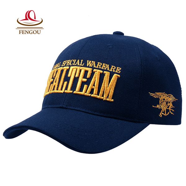 

us navy seal team tactical cap outdoor baseball cap for men, Blue;gray