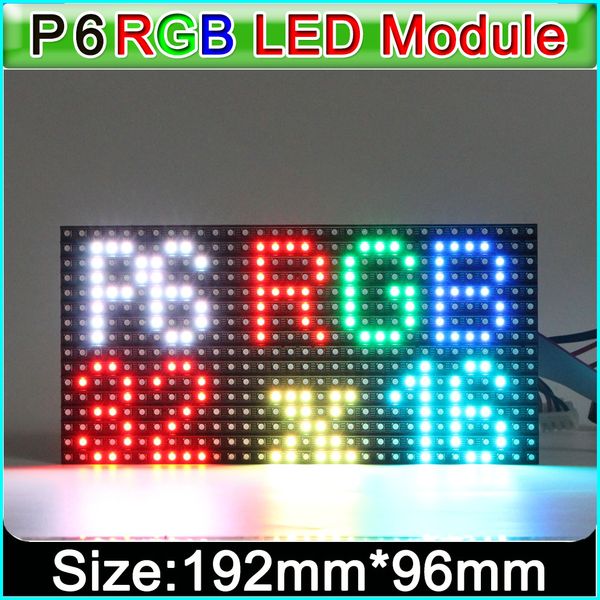 

p6 smd indoor full color led display module,smd 3in1 rgb p6 *** led display video module, constant driving 1/8 scan,192*96mm