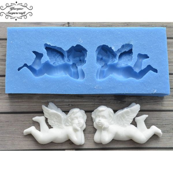 

yueyue sugarcraft angel silicone mold fondant mold cake decorating tools chocolate gumpaste