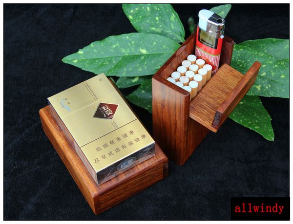 

small rosewood box red wood box for cigarette holder business name cards wooden pocket case storage 1piece 10.5*6.5*3cm