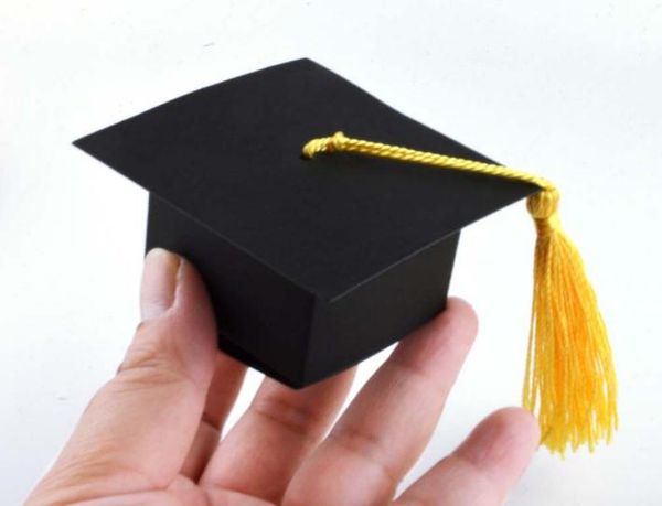 

1000pcs/lot doctor hat cap candy box graduation celebration party candy favor boxes graduation box sn1035