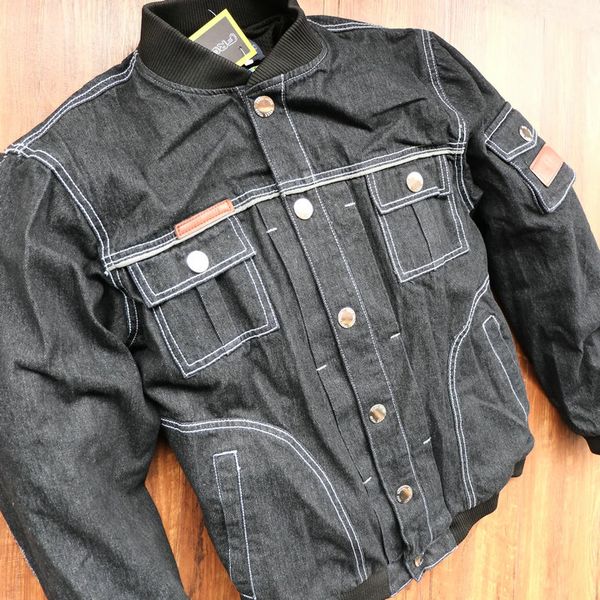 

original denim jacket motorcycle mesh jacket /autorcycle jacket/outdoor jakcet/have pads jacket/riding clothing have protection, Black;red