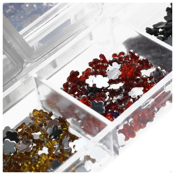 

12 colors flower 3d decoration sticker nails manicure accessories, Silver;gold