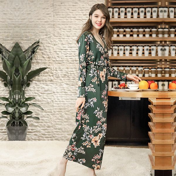 

yomrzl a645 new arrival spring and autumn women's robe daily thin bathwear comfortable home style sleepwear, Black;red