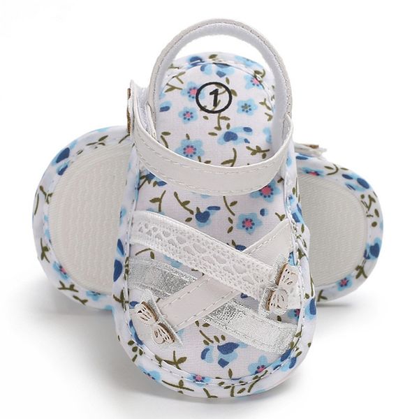 

newborn baby girl floral first walker toddler shoes butterfly printing princess casual soft fashion summer shoes