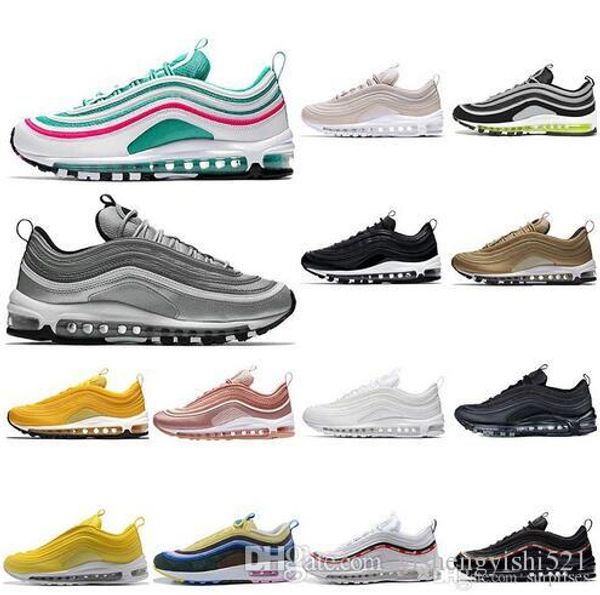 

97 running hoe outh beach ilver bullet mu tard triple white black pink japan metallic gold men trainer women port neaker ize 36 45