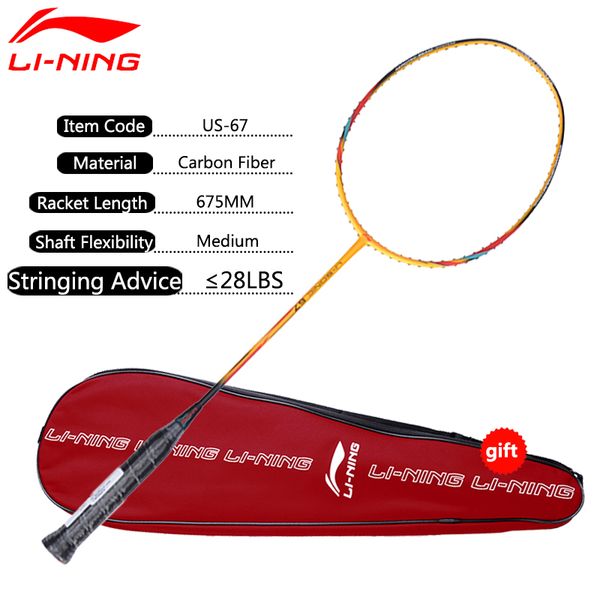 

u-sonic 67 badminton rackets single racket professional carbon fiber lining rackets aypm228