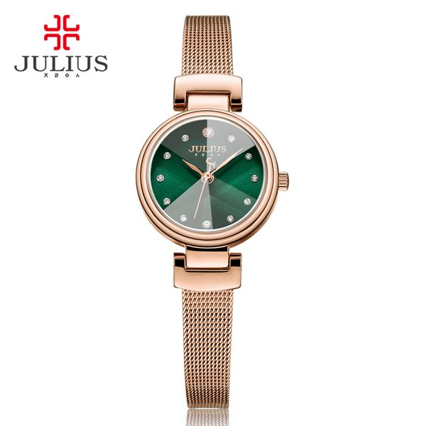 

julius expensive quartz whatch women's bracelet watch ladies 2017 new korean design factory direct watch dropshipping ja-1020, Slivery;brown