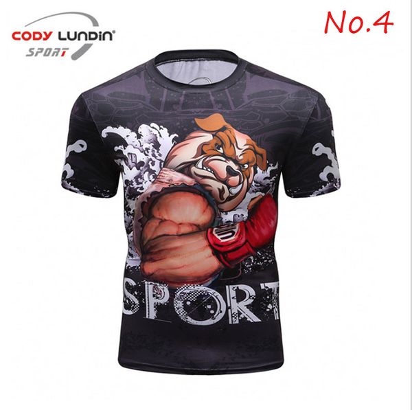 

men sports t short shirt gym fitness ridding running compression bodybuilding tights breathable quick drying shirt high quality, White;black