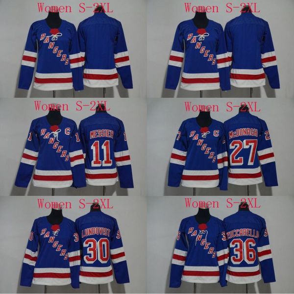 

Lady 2017-2018 Season 27 Ryan McDonagh 11 Mark Messier 36 Mats Zuccarello 61 Rick Nash New York Rangers Women Hockey Jersey