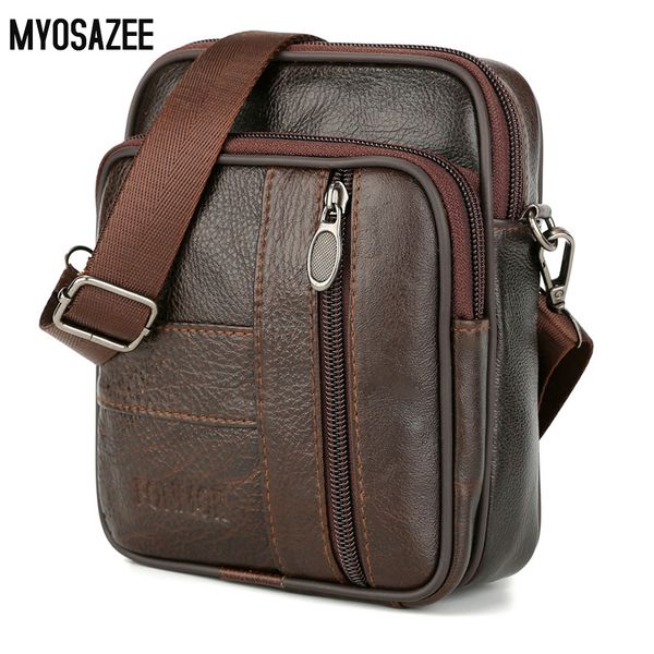 

myosazee мужская сумка из коровьей кожи с одним плечом и мини-мужской сумкой