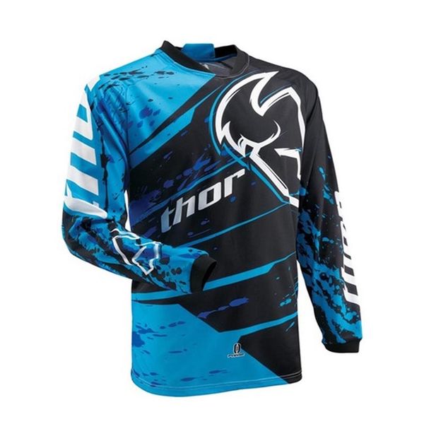 

thor motocross jersey factory racing long sleeve moto bike t shirt breathable mtb mx motorcycle clothing, Black;red