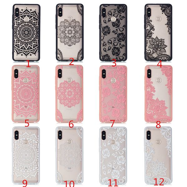 

Relif кружева цветок задняя крышка корпуса для Редми S2 4A 4X 5 плюс 5A 6 6A Примечание 3 4X 5A