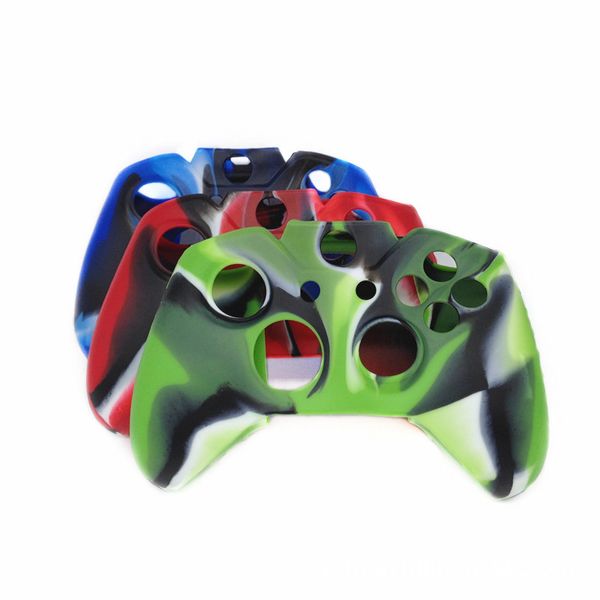 Para o Xbox One para PS4 Silicone Macio Camuflagem Capa Casa Controlador Grip Capa AntiSlip 50 pcs / lote