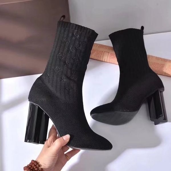 designer sock heels