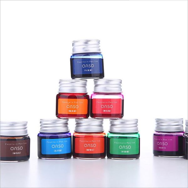 

1pc 20ml authentic pure colorful ink without fountain pen ink pen nib ncomics refill penna stilografica carbon pimio 03826