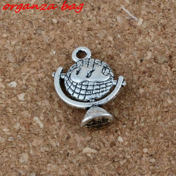 

Globe charm Pendants 100Pcs/lot Hot sell Antique Silver Jewelry DIY 16 x21mm