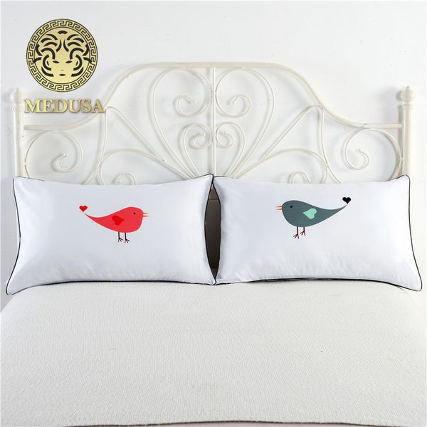 His Hers King Queen Wedding Pillow Case Best Friends Couples