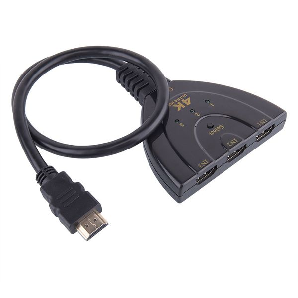 

Мини-3 порта HDMI Splitter кабель-адаптер 1.4 b 4K*2K 1080P коммутатор HDMI переключатель 3 в 1 из п
