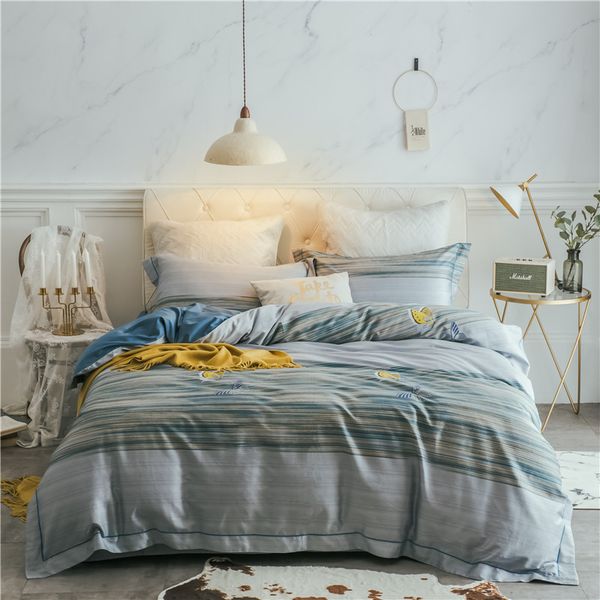 

fashion luxury egyptian cotton bedding set  king size duvet cover bed/flat sheet fit sheet set pillowcases