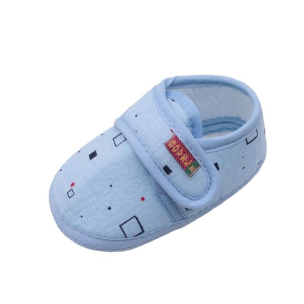 

arloneet baby casual shoes cotton girl&boy flat soft sole non-slip crib shoe cute block print footwear shoes drop shipping 30s68, Black