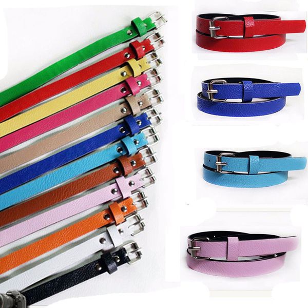 

multi-color women belts metal buckle casual thin belts female strap belly chain ngift, Black;brown