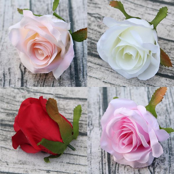 

Ro e head artificial flower dia 9cm faux ilk ro e head home wedding party decoration diy wedding garland