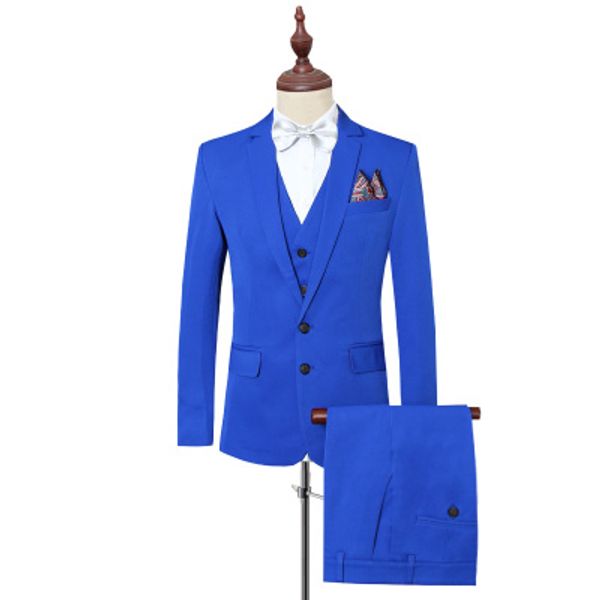 

tuxedos for men prom suits casual slim fit mens suits with pants wedding suit solid color royal blue black plus size 6xl 2018, White;black