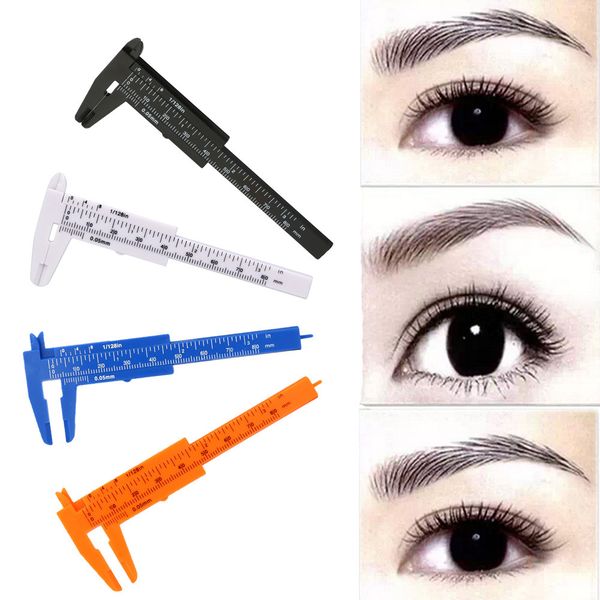 

16pcs/ lot microblading reusable makeup measure eyebrow guide ruler permanent tools 80mm tattoo accesories eyebrow positioning ruler