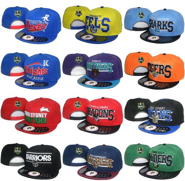 

Оптовая дешевые цены мужские 12 стилей NRL Бейсбол Snapback шляпы женские спортивные ре