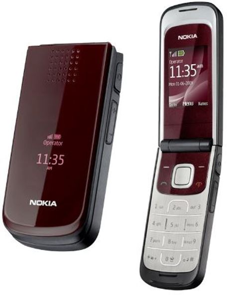 

nokia 2720 mobile phone original 2g gsm tri-band unlocked red cellphone & gift & one year warranty