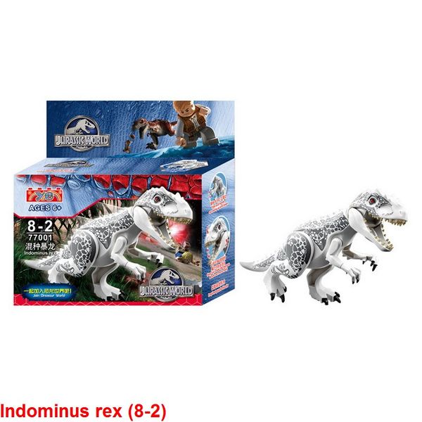 

1шт Indominus Рекс (8-2) Мир Юрского динозавров блоки игрушки