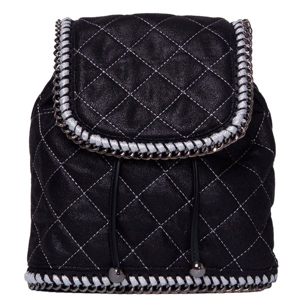 

women backpack new fashion casual pvc leather female grid backpack school bag solid black mini small y885-grid hip