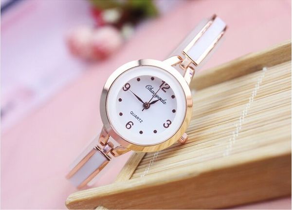 

2017 new brand watch female fashion bracelet watch waterproof diamond simple gift clock fashion girls, Slivery;brown
