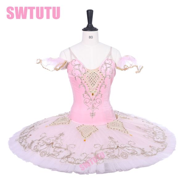

nutcracker sugar plum fairy tutu ballet professional ballet tutu pink pancake skirt classical costumes bt9229, Black;red